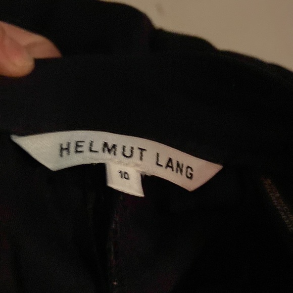 Helmet Lang black dress pants no with flat front and side slits on the l… - Picture 7 of 8